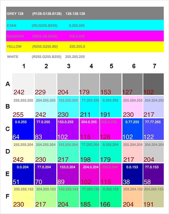 free pantone color chart